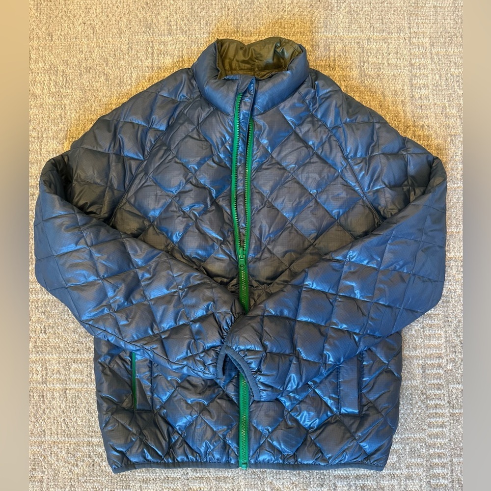 EUC Crewcuts  Kids Blue Quilted Reversible Jacket size 14